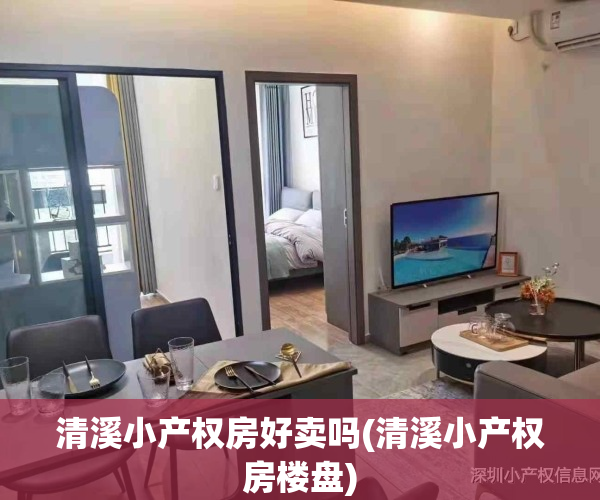 清溪小产权房好卖吗(清溪小产权房楼盘)