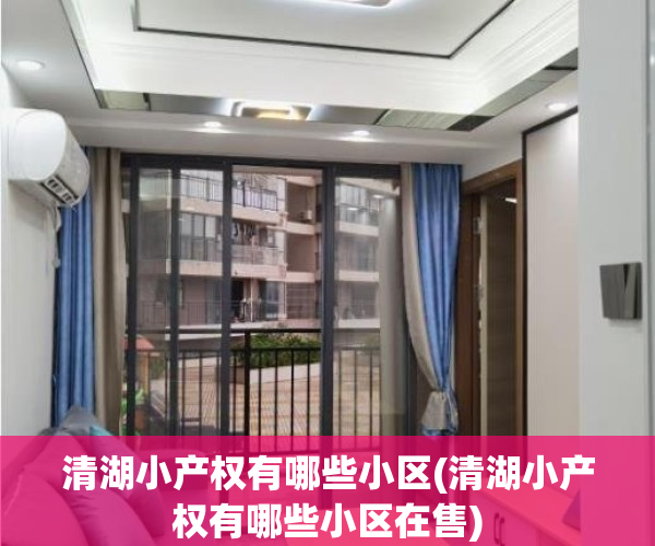 清湖小产权有哪些小区(清湖小产权有哪些小区在售)