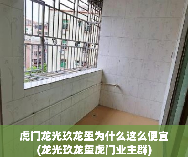 虎门龙光玖龙玺为什么这么便宜(龙光玖龙玺虎门业主群)