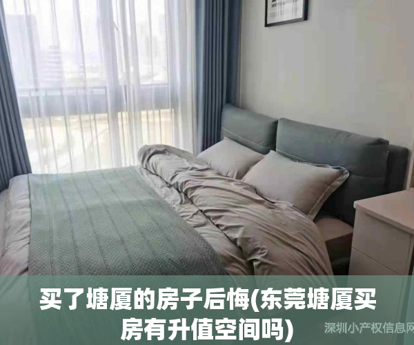买了塘厦的房子后悔(东莞塘厦买房有升值空间吗)