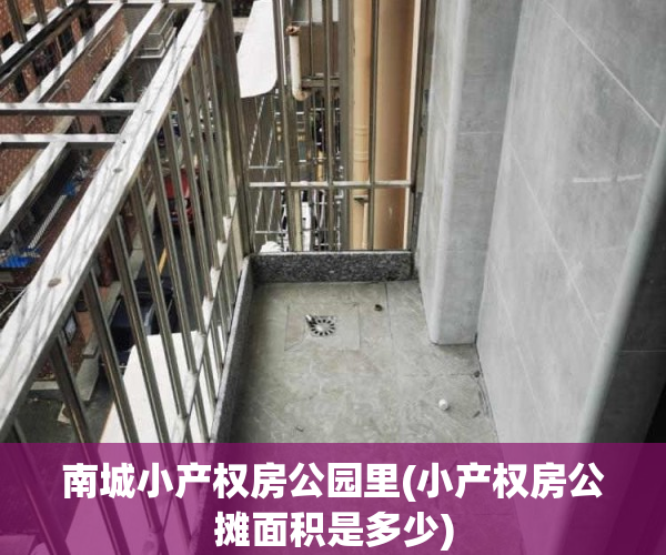 南城小产权房公园里(小产权房公摊面积是多少)