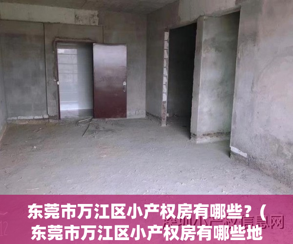 东莞市万江区小产权房有哪些?(东莞市万江区小产权房有哪些地方)
