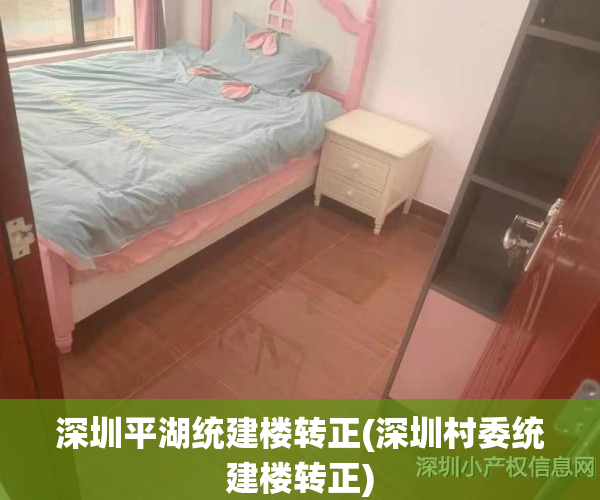 深圳平湖统建楼转正(深圳村委统建楼转正)