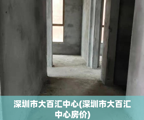 深圳市大百汇中心(深圳市大百汇中心房价)