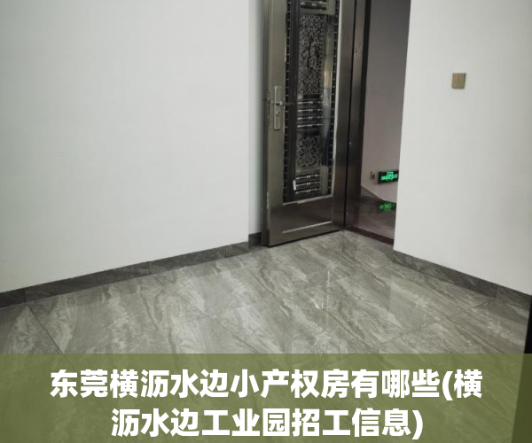 东莞横沥水边小产权房有哪些(横沥水边工业园招工信息)