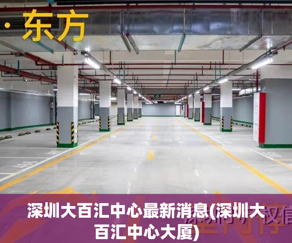 深圳大百汇中心最新消息(深圳大百汇中心大厦)