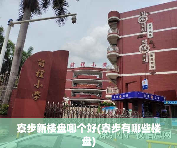寮步新楼盘哪个好(寮步有哪些楼盘)