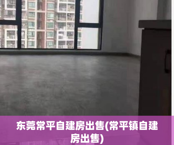 东莞常平自建房出售(常平镇自建房出售)