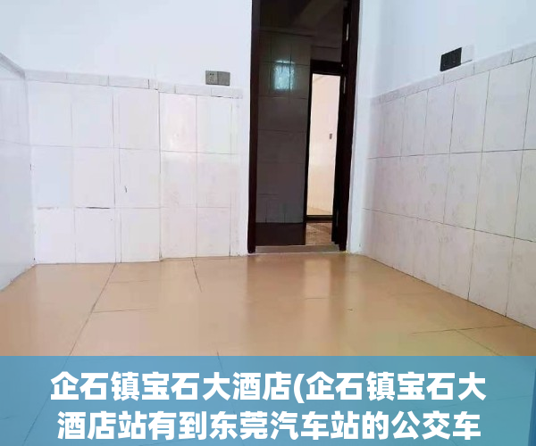 企石镇宝石大酒店(企石镇宝石大酒店站有到东莞汽车站的公交车吗)