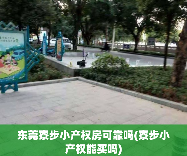 东莞寮步小产权房可靠吗(寮步小产权能买吗)