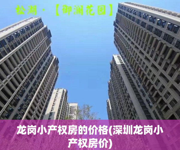 龙岗小产权房的价格(深圳龙岗小产权房价)