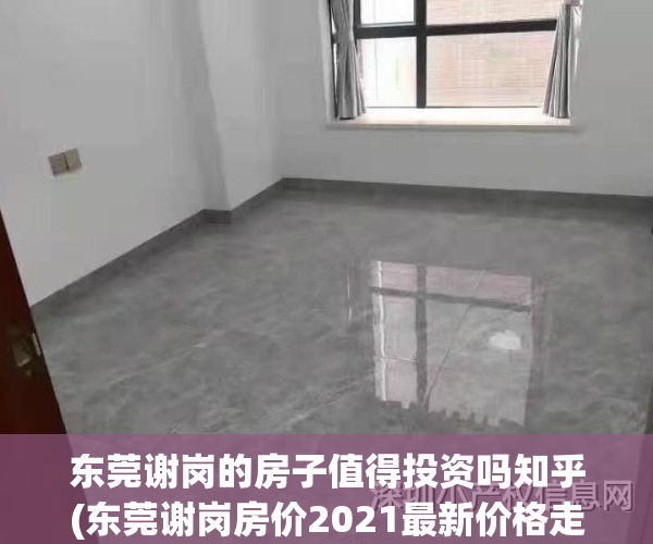东莞谢岗的房子值得投资吗知乎(东莞谢岗房价2021最新价格走势)