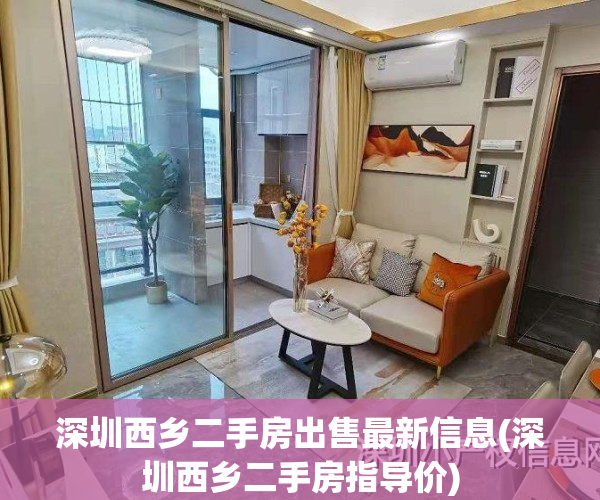 深圳西乡二手房出售最新信息(深圳西乡二手房指导价)