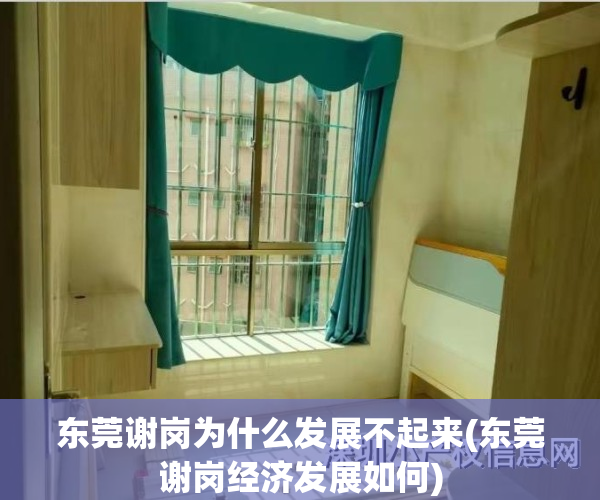 东莞谢岗为什么发展不起来(东莞谢岗经济发展如何)