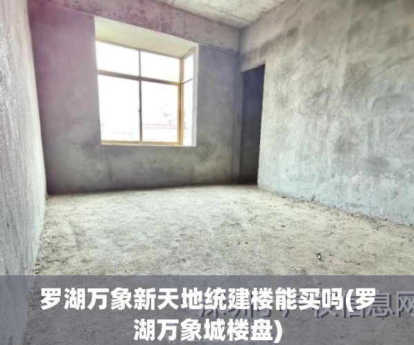 罗湖万象新天地统建楼能买吗(罗湖万象城楼盘)