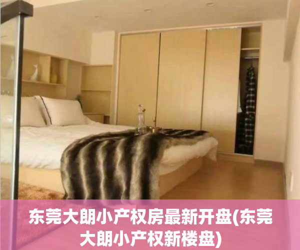 东莞大朗小产权房最新开盘(东莞大朗小产权新楼盘)