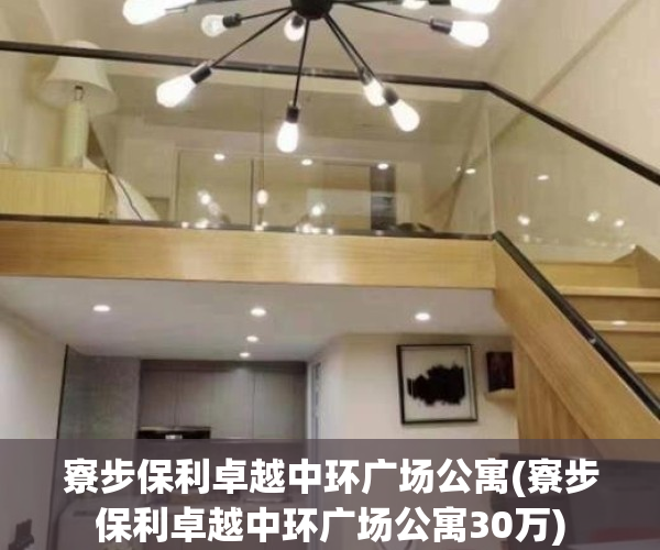 寮步保利卓越中环广场公寓(寮步保利卓越中环广场公寓30万)