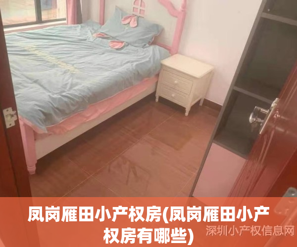 凤岗雁田小产权房(凤岗雁田小产权房有哪些)