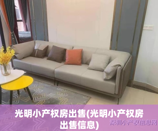 光明小产权房出售(光明小产权房出售信息)