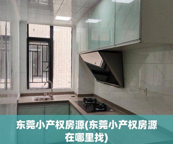 东莞小产权房源(东莞小产权房源在哪里找)
