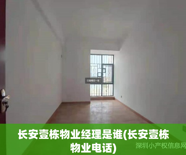 长安壹栋物业经理是谁(长安壹栋物业电话)