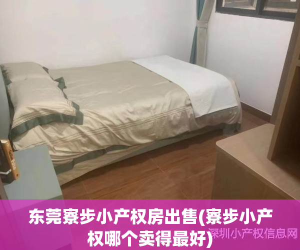 东莞寮步小产权房出售(寮步小产权哪个卖得最好)