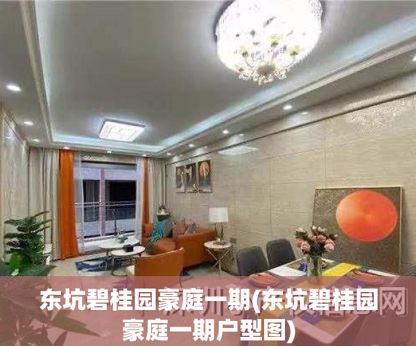 东坑碧桂园豪庭一期(东坑碧桂园豪庭一期户型图)