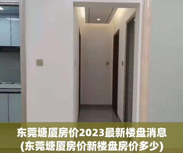 东莞塘厦房价2023最新楼盘消息(东莞塘厦房价新楼盘房价多少)