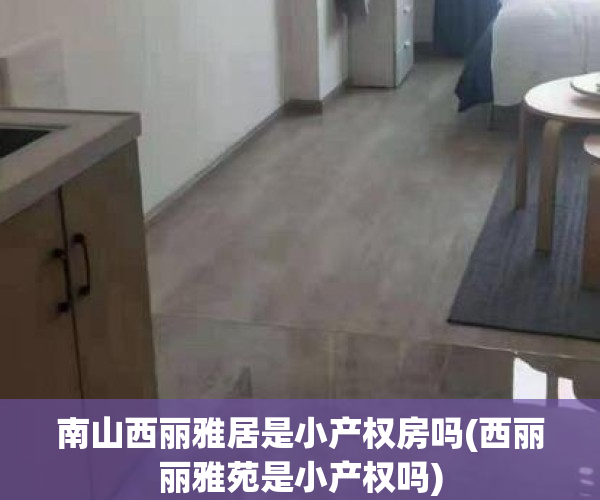 南山西丽雅居是小产权房吗(西丽丽雅苑是小产权吗)