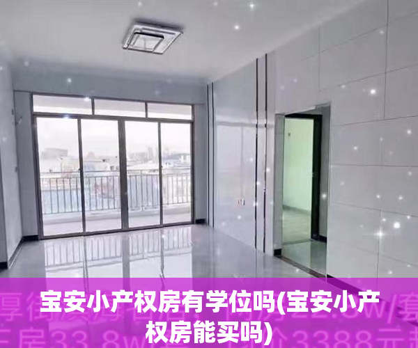 宝安小产权房有学位吗(宝安小产权房能买吗)