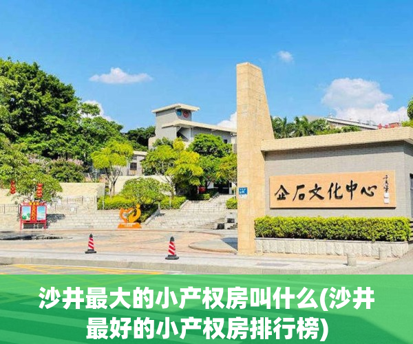 沙井最大的小产权房叫什么(沙井最好的小产权房排行榜)