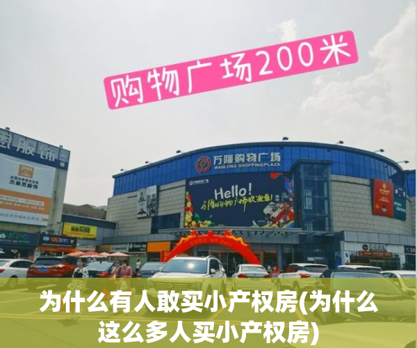 为什么有人敢买小产权房(为什么这么多人买小产权房)