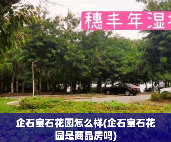 企石宝石花园怎么样(企石宝石花园是商品房吗)