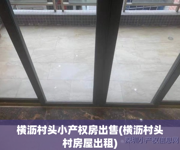 横沥村头小产权房出售(横沥村头村房屋出租)