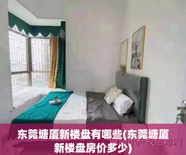 东莞塘厦新楼盘有哪些(东莞塘厦新楼盘房价多少)