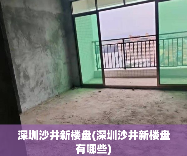 深圳沙井新楼盘(深圳沙井新楼盘有哪些)