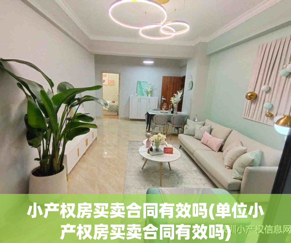 小产权房买卖合同有效吗(单位小产权房买卖合同有效吗)