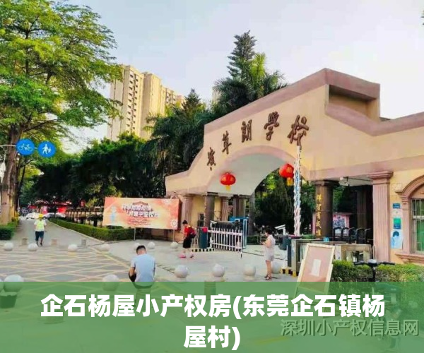企石杨屋小产权房(东莞企石镇杨屋村)