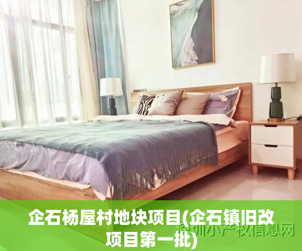 企石杨屋村地块项目(企石镇旧改项目第一批)
