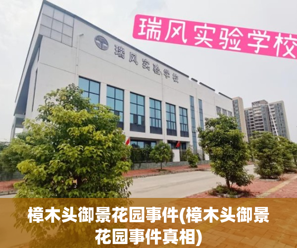 樟木头御景花园事件(樟木头御景花园事件真相)