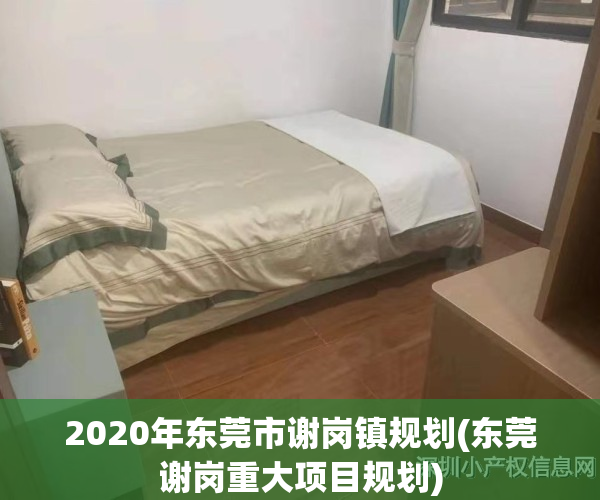 2020年东莞市谢岗镇规划(东莞谢岗重大项目规划)