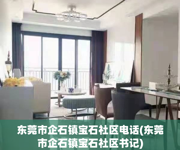 东莞市企石镇宝石社区电话(东莞市企石镇宝石社区书记)