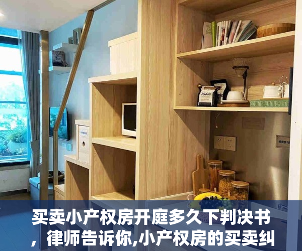 买卖小产权房开庭多久下判决书，律师告诉你,小产权房的买卖纠纷,法院会处理吗?