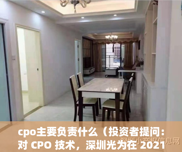 cpo主要负责什么（投资者提问：对 CPO 技术，深圳光为在 2021 年已有预研，光为积极在）