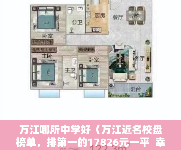 万江哪所中学好（万江近名校盘榜单，排第一的17826元一平  幸福里有好房）