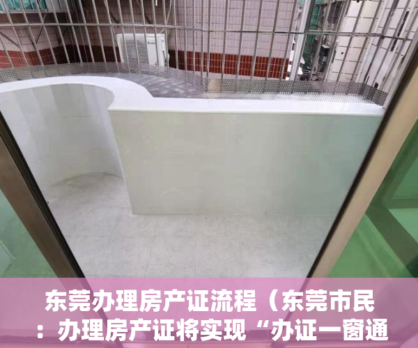 东莞办理房产证流程（东莞市民：办理房产证将实现“办证一窗通”）