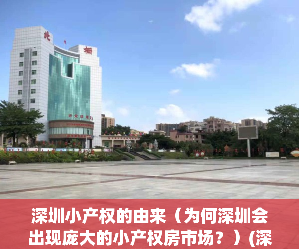 深圳小产权的由来（为何深圳会出现庞大的小产权房市场？）(深圳小产权房为什么这么便宜)
